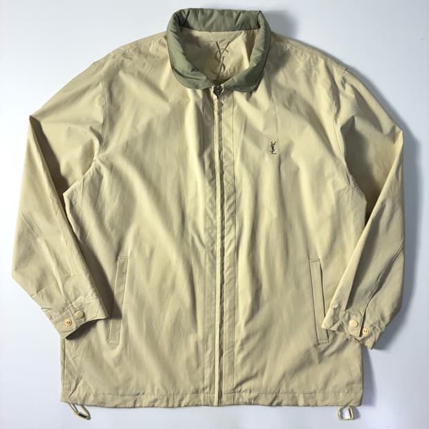 Yves Saint Laurent  입생로랑 자수 폴리쉘 헤링턴 자켓  