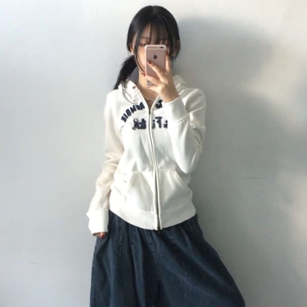 아베크롬비 스펠패치 후드집업