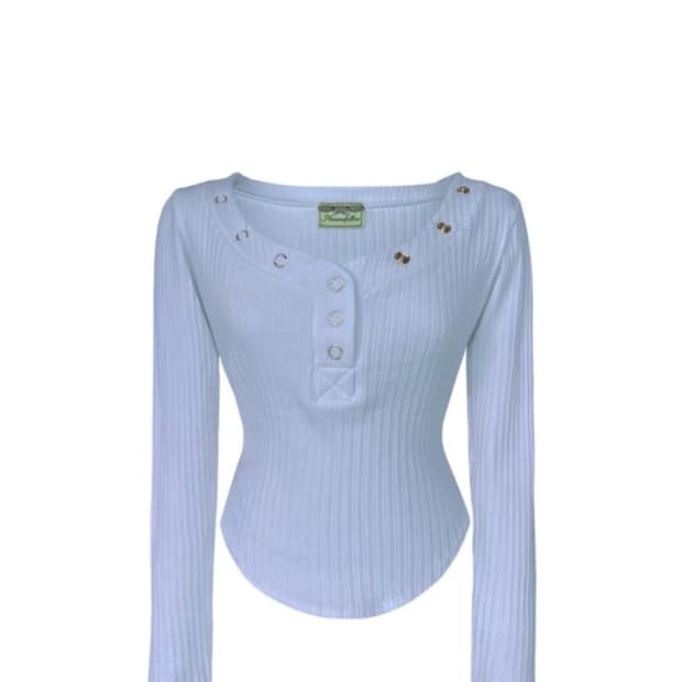 플리즈노팔로우 버니탑 스카이블루