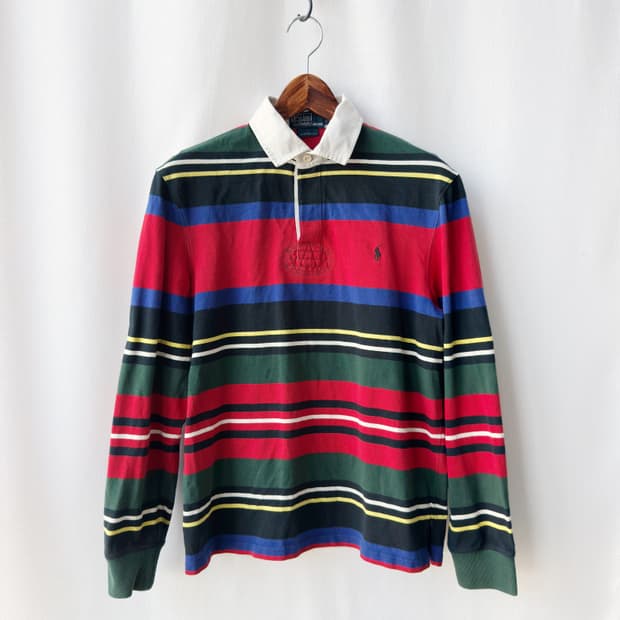 폴로 랄프로렌 구형 럭비 셔츠 커스텀핏 M