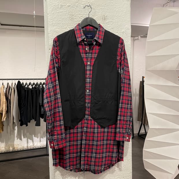 존 언더커버 베스트 레이어드 셔츠