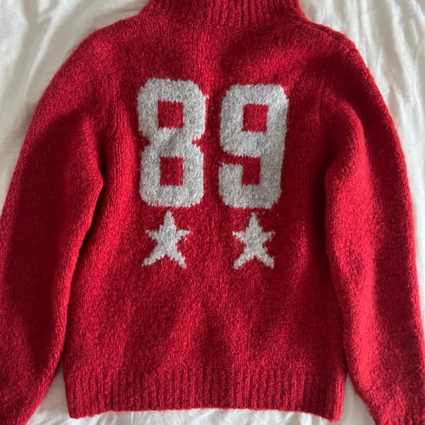 팔로마울 레드 니트