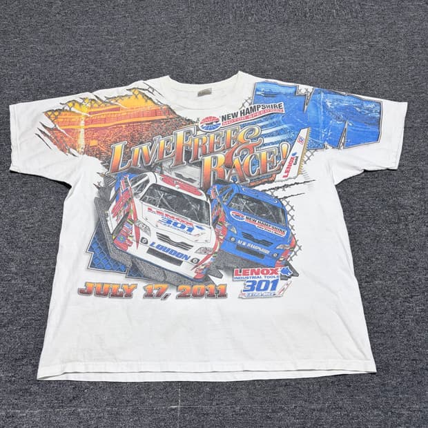 나스카 11s 뉴햄프셔 레이싱 티셔츠
