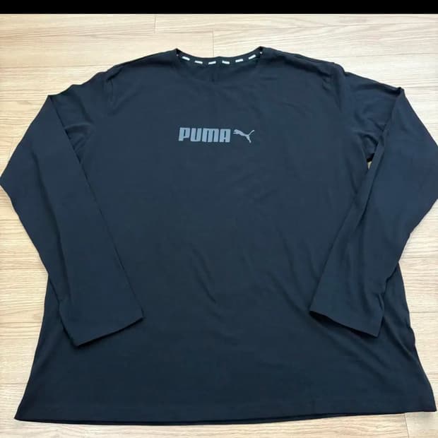 푸마 블랙 긴팔 티셔츠2XL