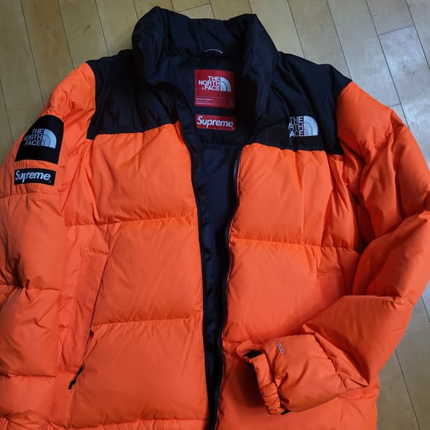 슈프림 노스페이스 16FW 눕시 파워 오렌지