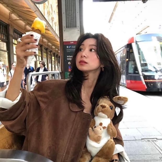 STU 우먼 레더 필드자켓 (스웨이드 자켓) 베이지