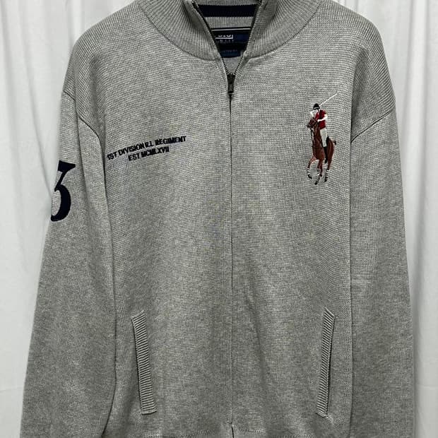 no.90 폴로 랄프로렌 패치 그레이니트집업 xl s급 