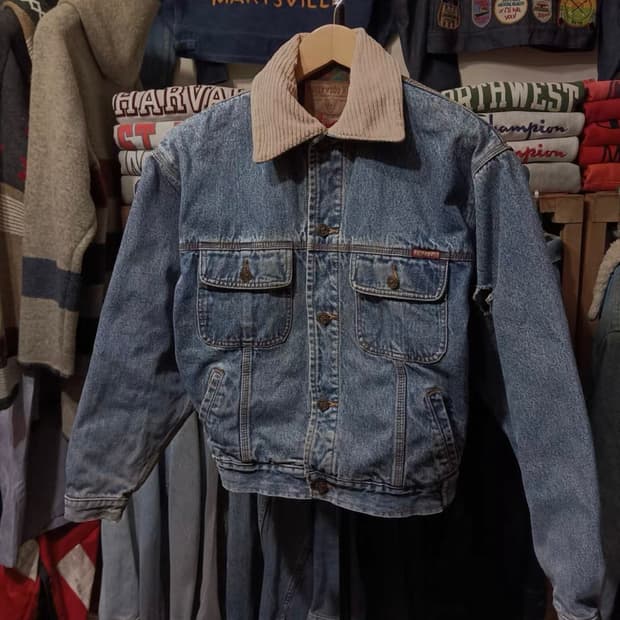 90s Vintage Hollywood Wear 코듀로이 칼라