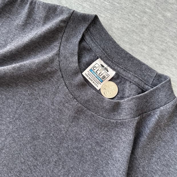 90's 빈티지 PRO CLUB 컴포트 라지그레이 반팔 티셔츠 L