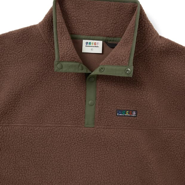 디스이즈네버댓 GD Fleece Pullover Brown