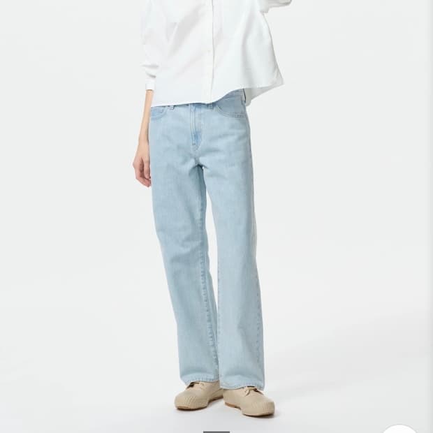 유니클로 jw앤더슨 스트레이트진 25