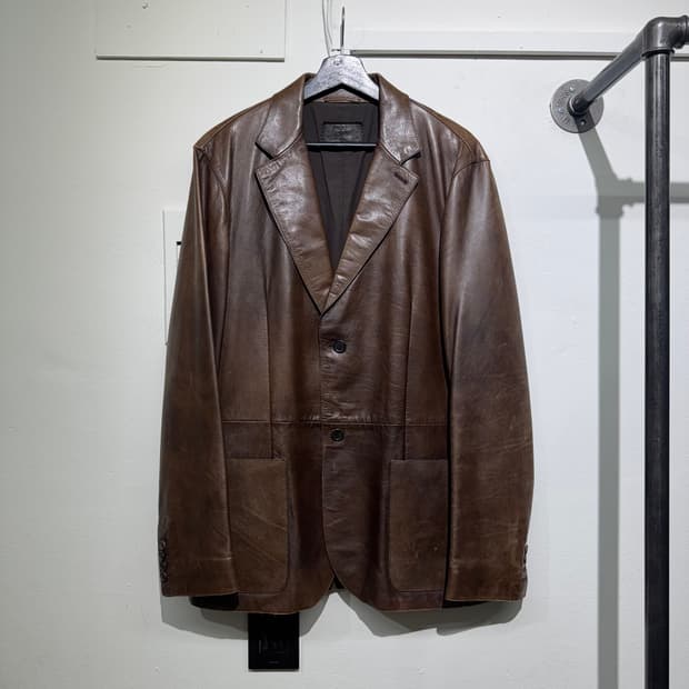 Vintage Prada Leather Blazer