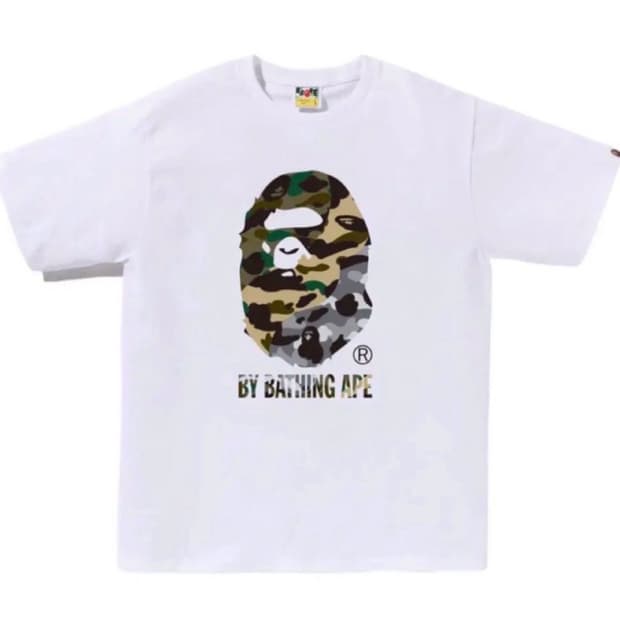 bape first camo t-shirt white