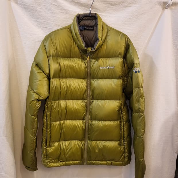 몽벨 라이트 알파인 다운파카 경량패딩 자켓 올리브