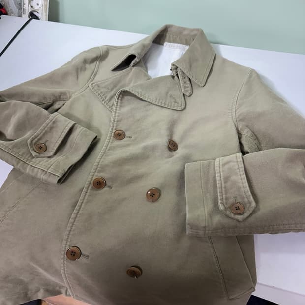 M 재팬빈티지 JPN 빈티지워싱 밀리터리복각 코튼 더블 피코트