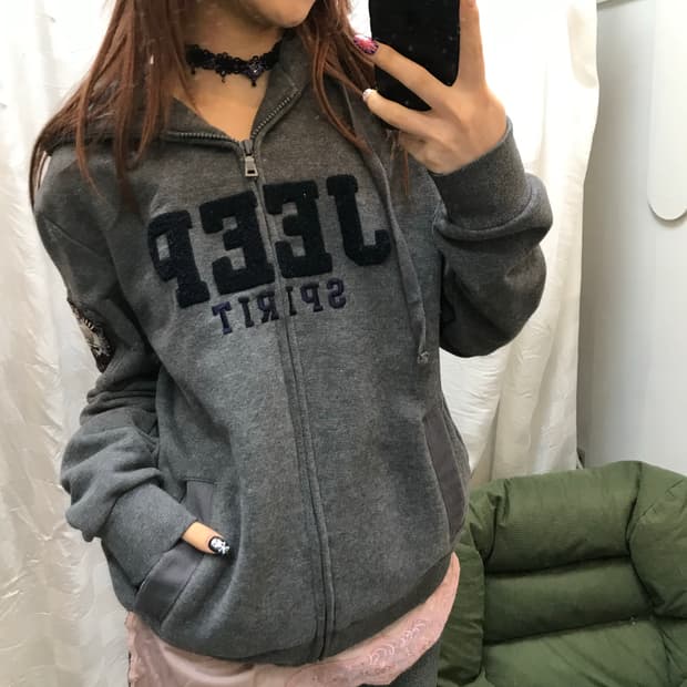 Jeep 지프 아방 모리 로고 후드집업