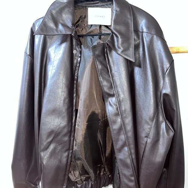 페이크레더 자켓