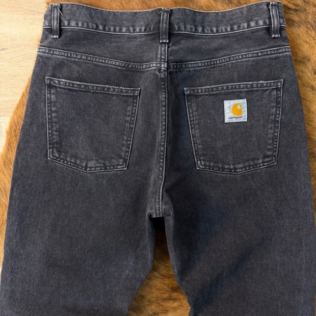 칼하트 윕 Newel 흑청 데님 팬츠 