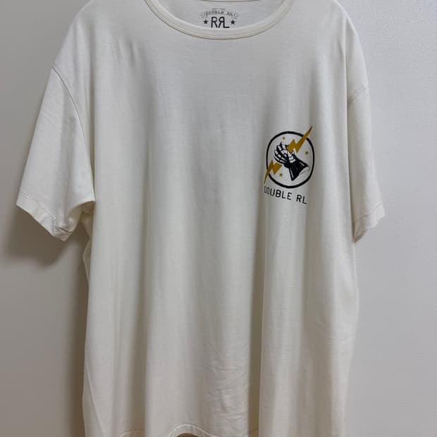 RRL 가먼트 저지 그래픽 티셔츠, 표범 번개