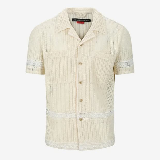 엔더슨벨 자카드 반팔셔츠