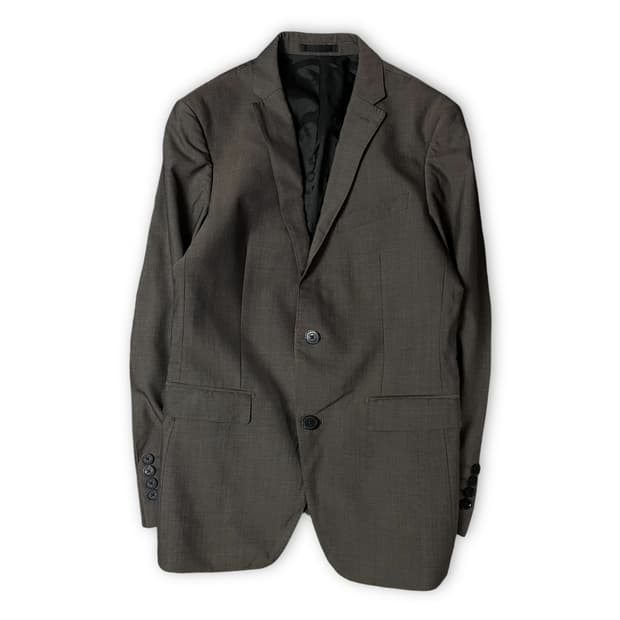 버버리 차콜 싱글 블레이저 자켓