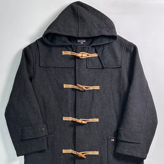 폴로 진스 챠콜 더플 코트