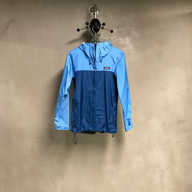 파타고니아 후드 바람막이 자켓 블루 XS(W)