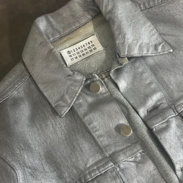 1999 martin margiela painted denim