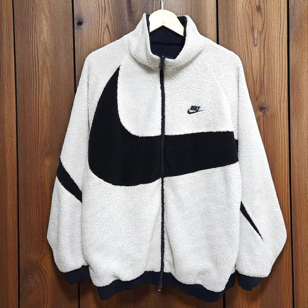 110)NIKE 나이키 리버시블 양면 빅스우시 후리스 자켓