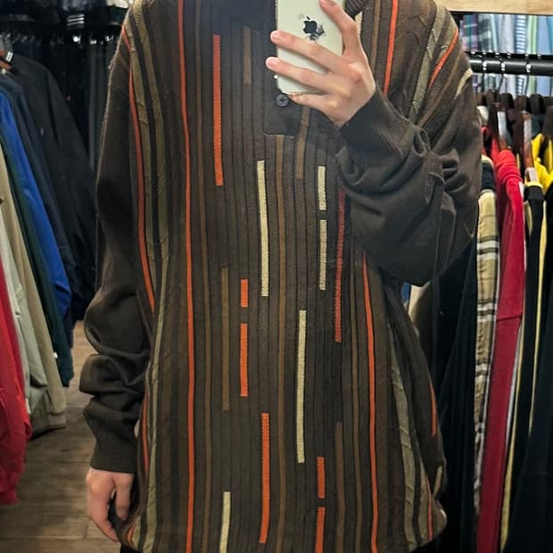 [HI] 스테이시애덤스 니트 브라운