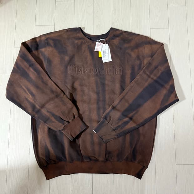 디스이즈네버댓 맨투맨 XL새상품