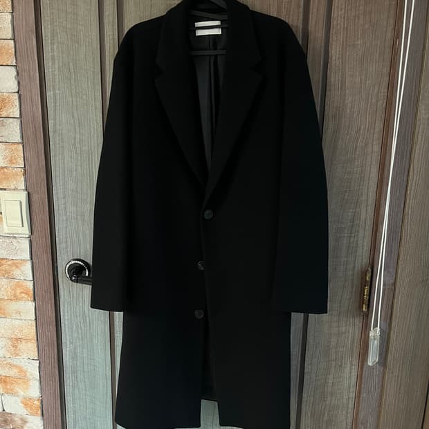 (L) 인사일런스 캐시미어 코트 블랙