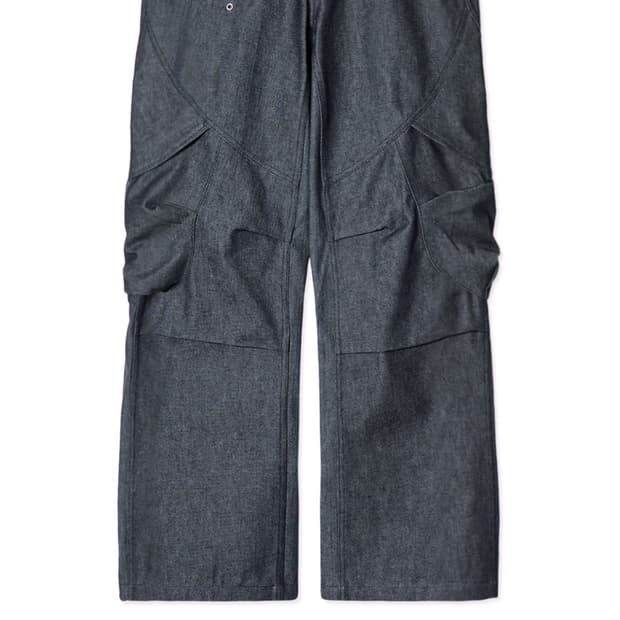 구해요) CORE:14 SHELL CARGO PANTS (INDIGO)