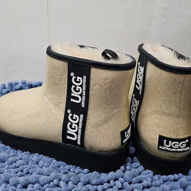UGG호주어그 클리어 미니 클래식 방수 양털 어그부츠 37