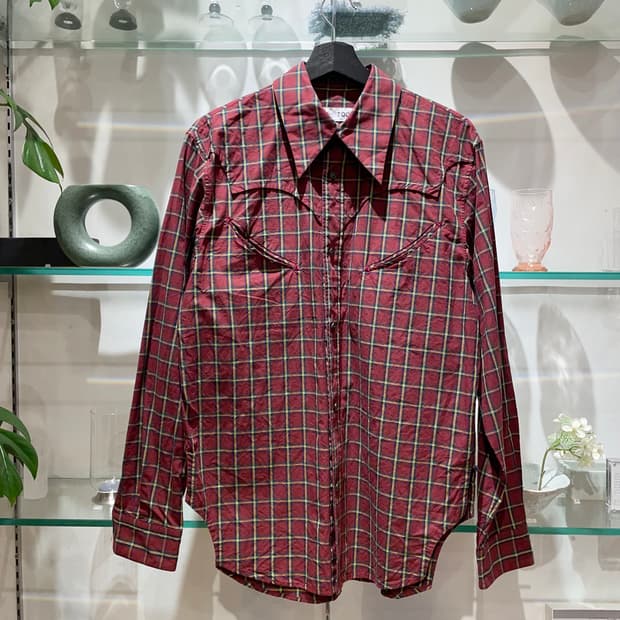 TOGA TOO plaid western shirt