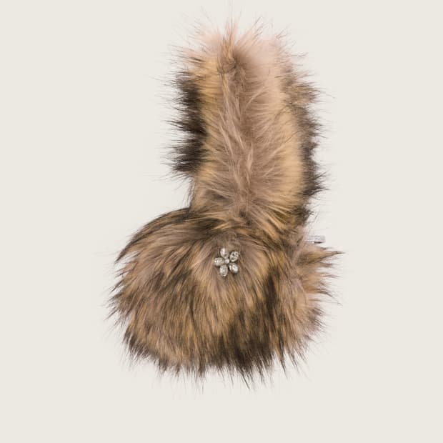 시몬로샤 25fw 폭스 퍼 동전지갑/키링