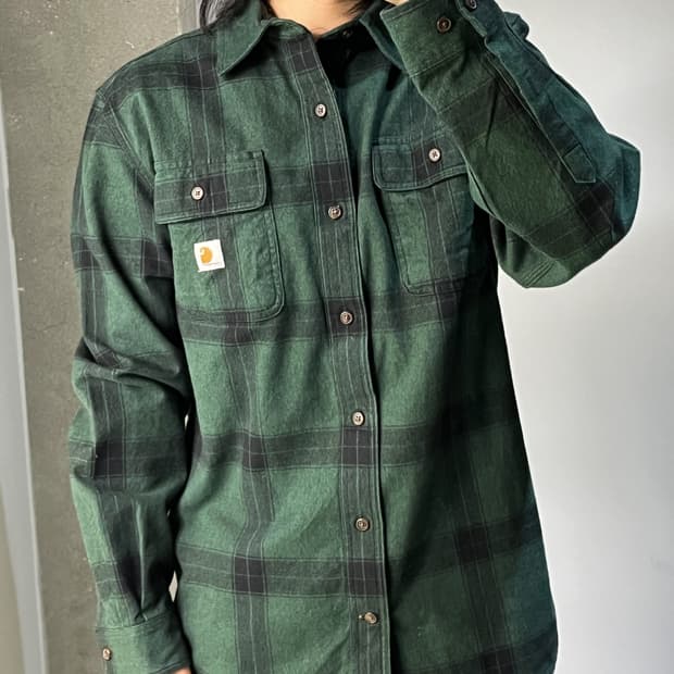 칼하트 플란넬 플레이드 체크 셔츠