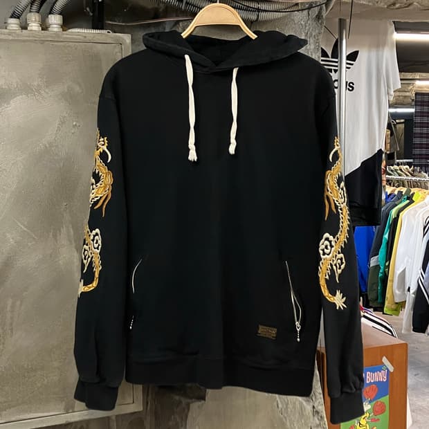 세인트페인 헤비코튼 용자수 후드티 블랙 L #csz2708