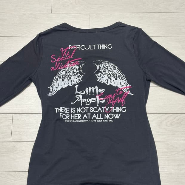 Y2K 펑크 날개 롱슬리브