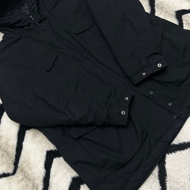 [XL]유니클로x엔니니어드가먼츠 퍼프테크 유틸리티 후드 자켓/블랙