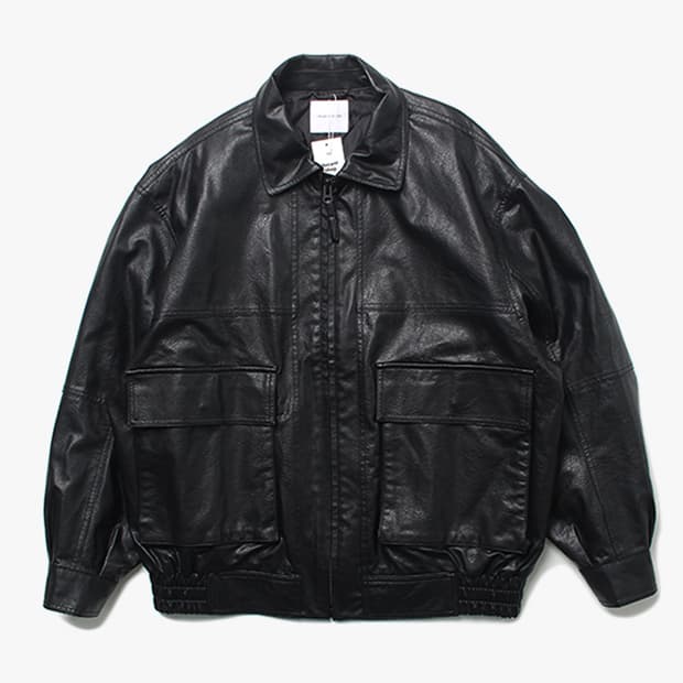  FREAK STORE "Black Leather Jacket"
