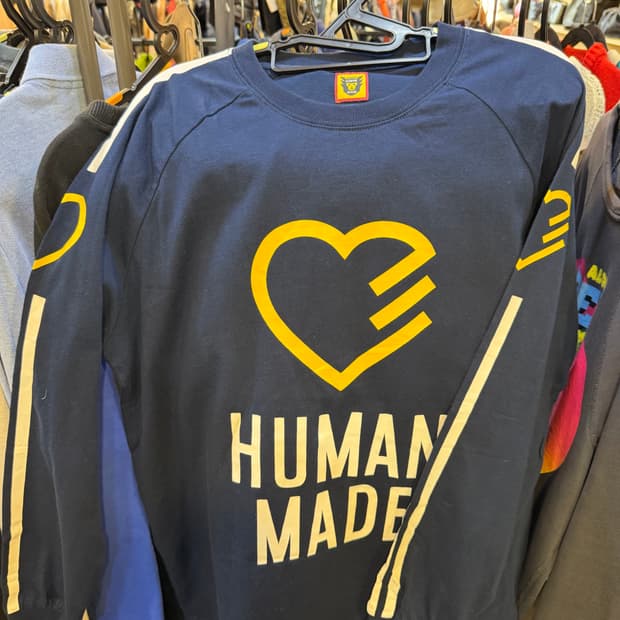 휴먼메이드 롱슬리브 네이비 