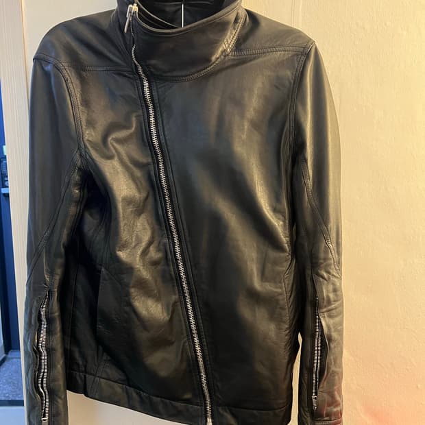 릭 오웬스 몰리노 레더 자켓