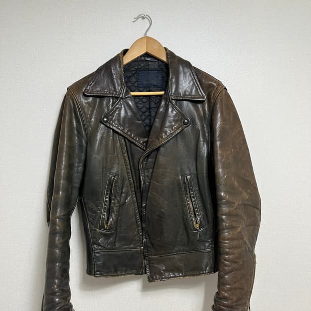 소가죽 라이더 자켓