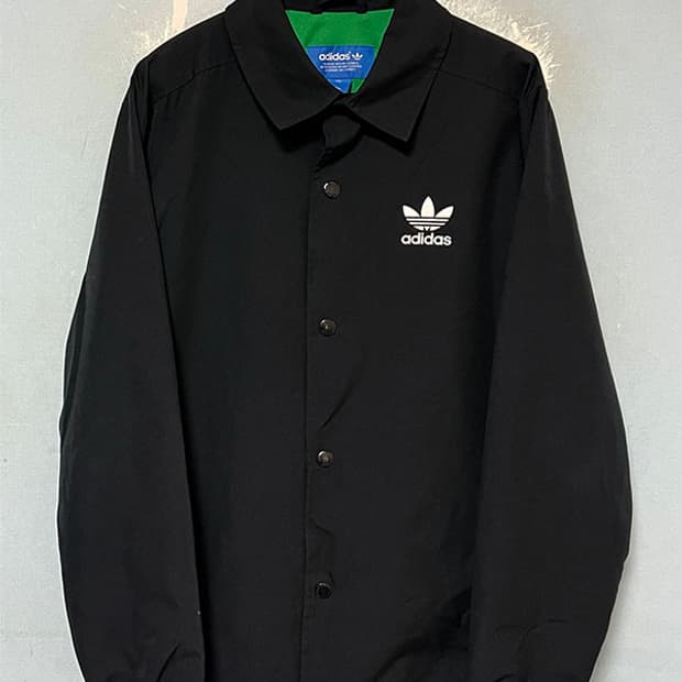 아디다스 K.O.N.Y 카이저 오브 뉴욕 코치자켓 블랙 춘추 L 100