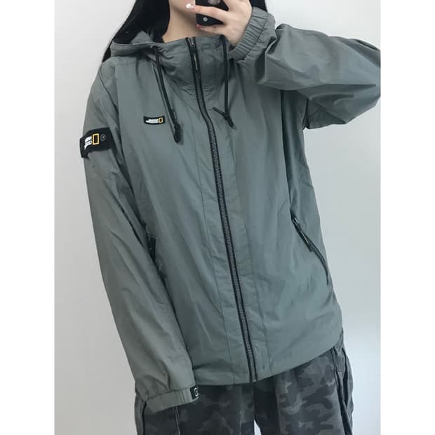 내셔널지오그래픽 바람막이 자켓 xl