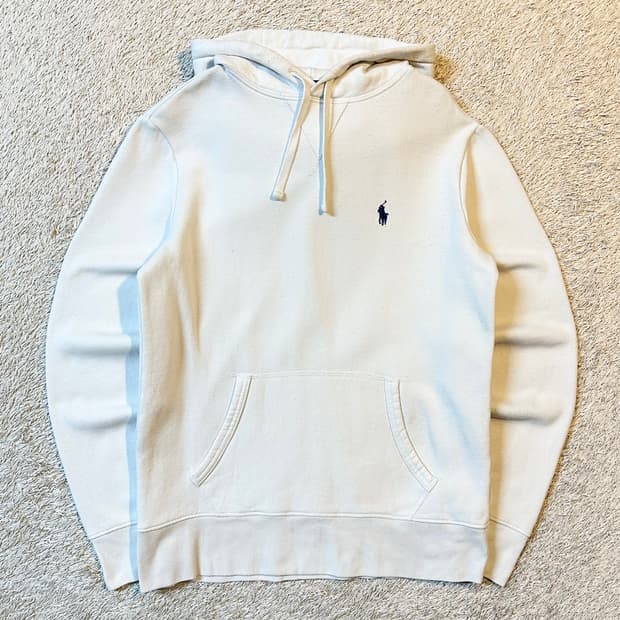 폴로 랄프로렌 신형 네이비포니 후드티 화이트