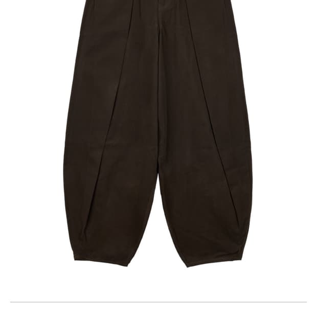아이돈워너셀 스웨이드 벌룬 팬츠 브라운