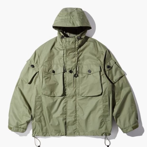 아웃스탠딩 3레이어 컴뱃 포켓파카 바람막이(올리브,3)