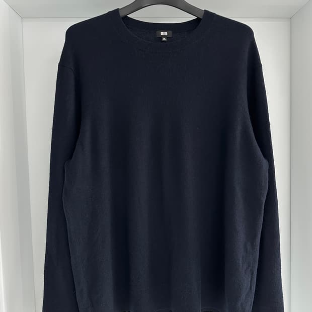 [유니클로] 남성 100% 캐시미어 스웨터